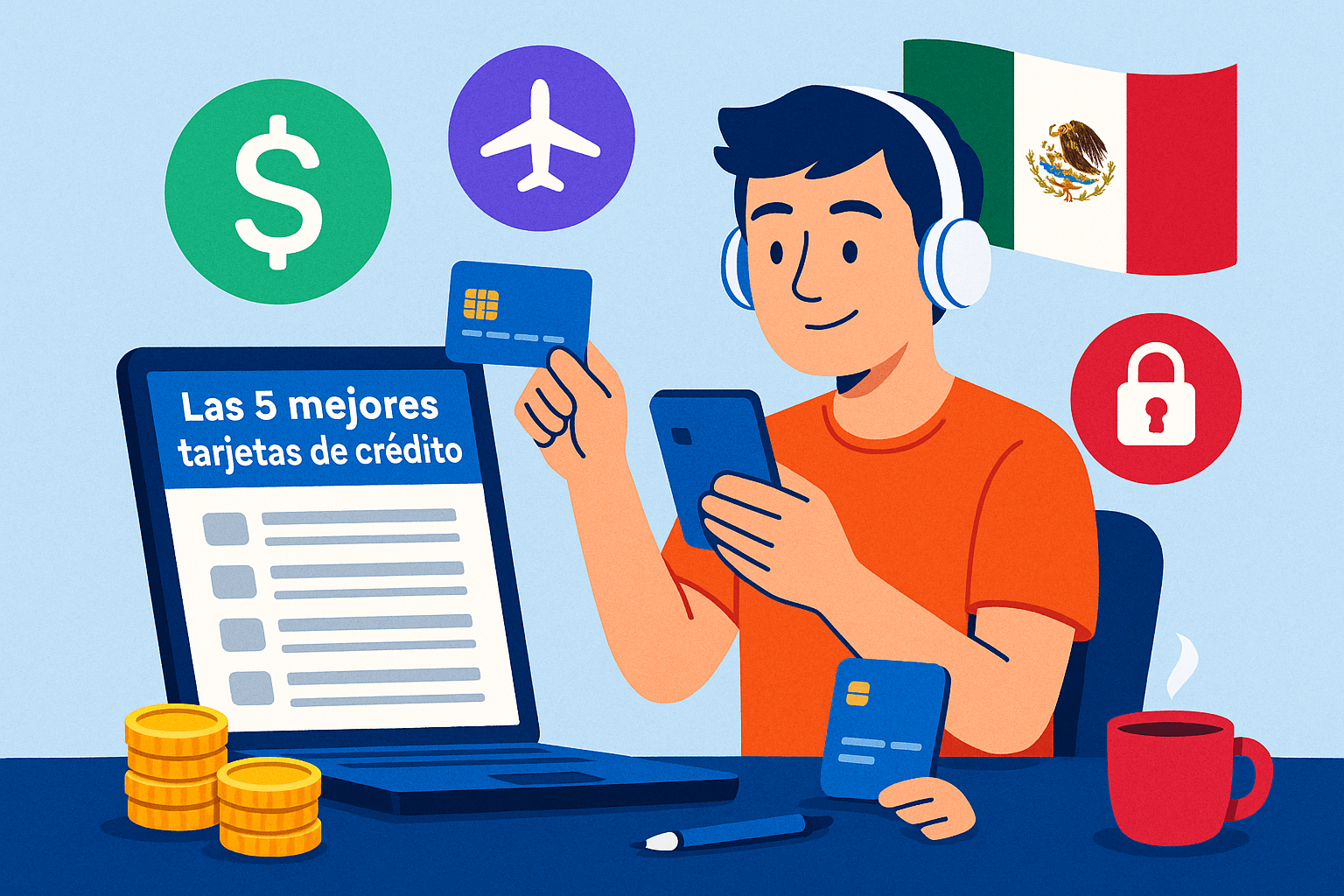 Las 5 mejores tarjetas de crédito para freelancers mexicanos