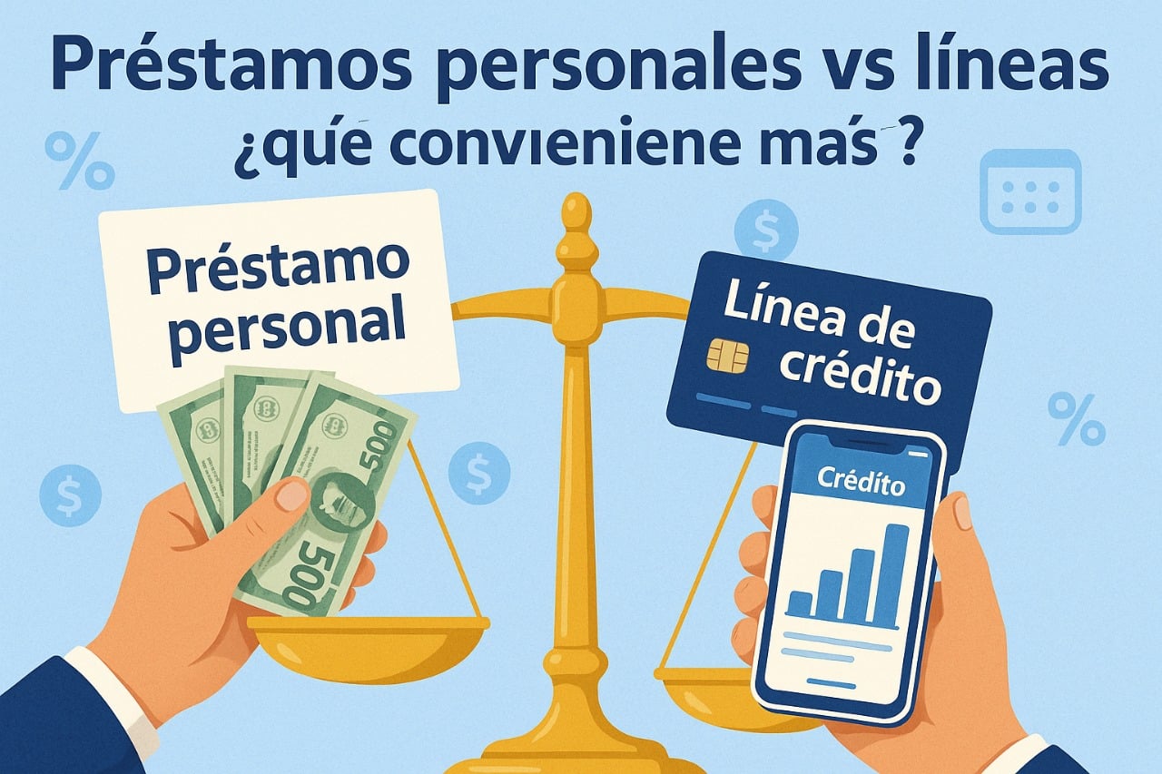 Préstamos personales vs líneas de crédito: ¿qué conviene más?